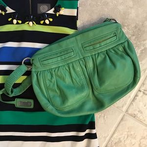 DKNY LIKE NEW! Green Leather Shoulder Bag